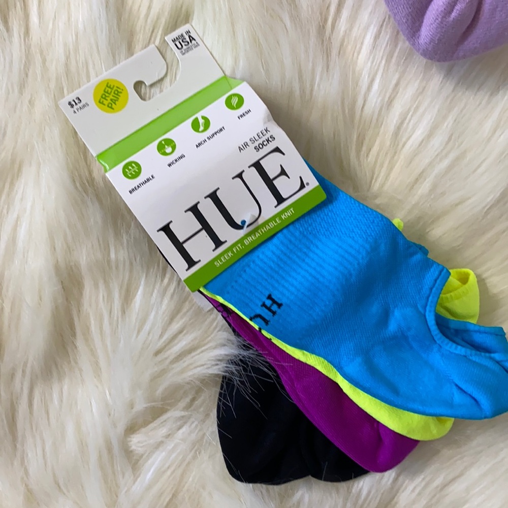 Brand New Hue Air Sleek Socks - 4 pairs